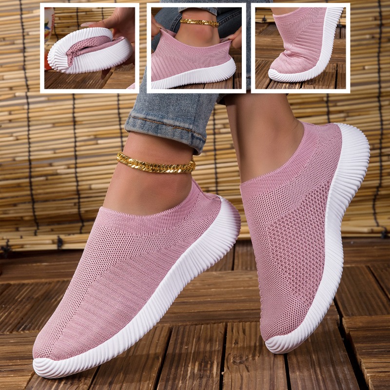 Sports Equipment For Running - Women's Sneakers Breathable Knitted Mesh Comfortable