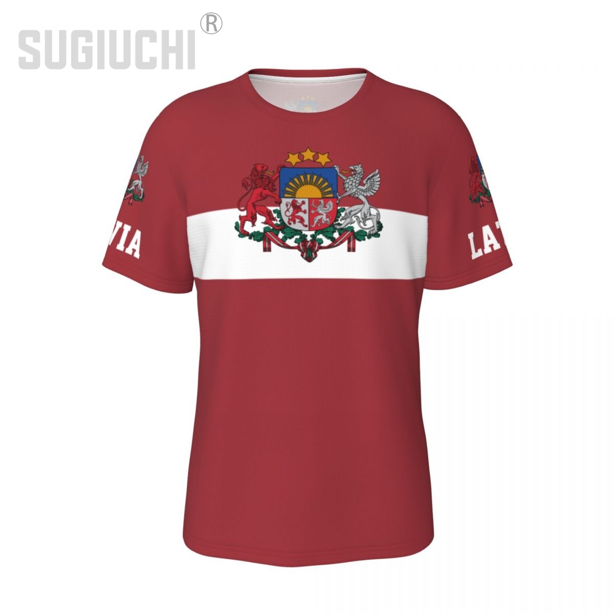 Sports Equipment Jersey - Unisex Nation T-shirt Latvia Flag Latvians