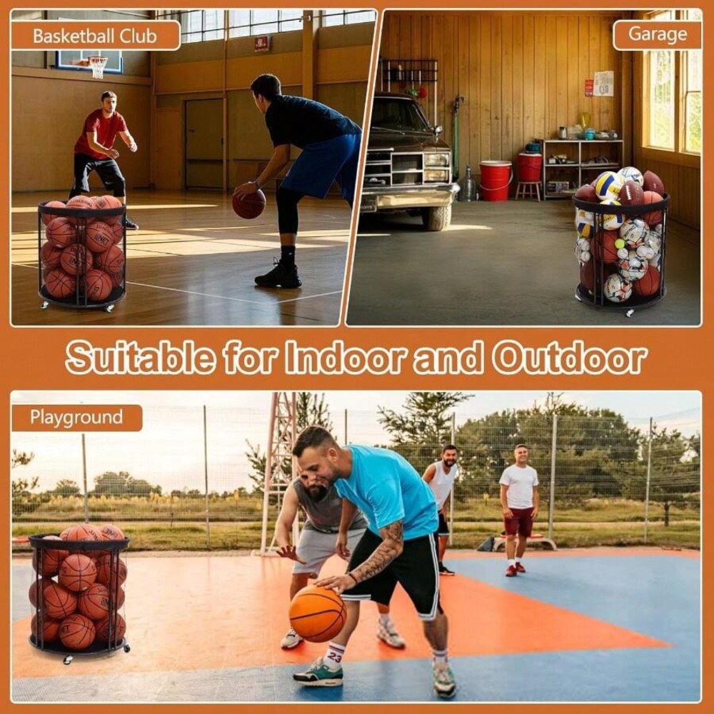 Heavy Duty Ball Storage Bin Ca - đánh giá và giá Sports Equipment Volleyball