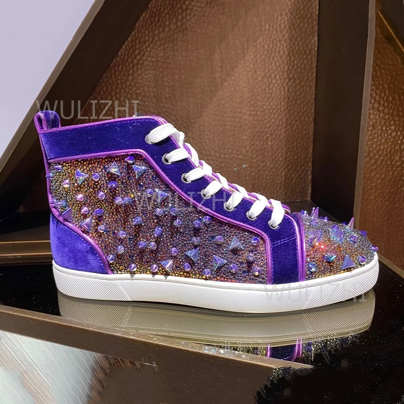 Dark Purple Crystal Rivet Men  - đánh giá và giá Sports Equipment For Running