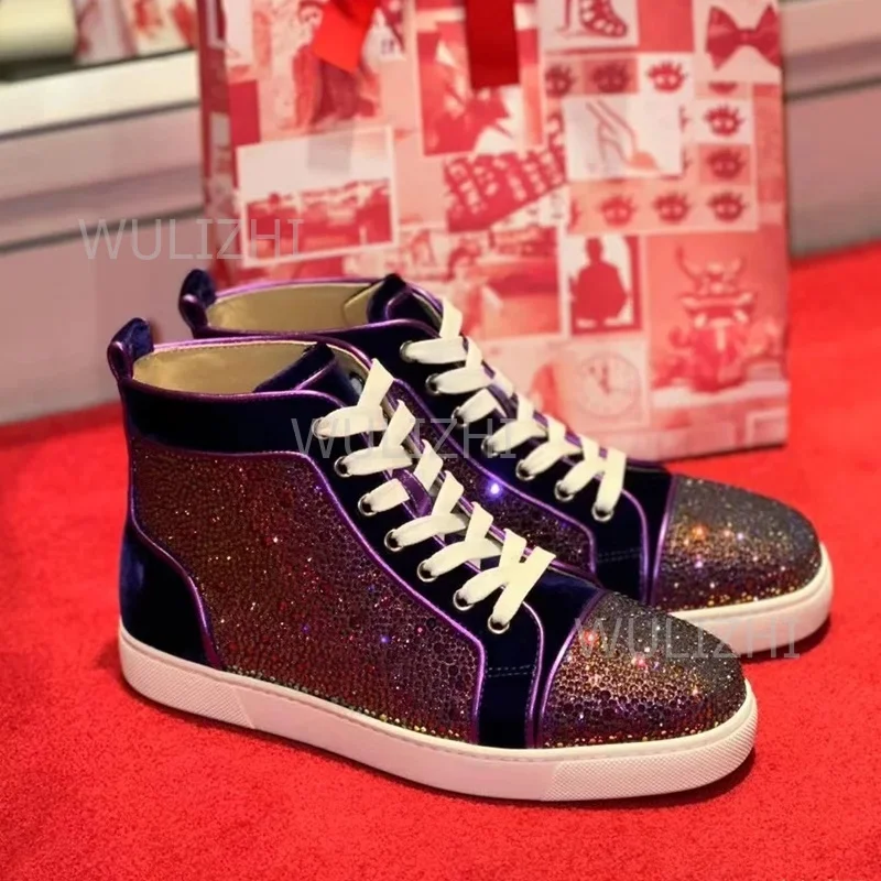 Dark Purple Crystal Rivet Men  - đánh giá và giá Sports Equipment For Running