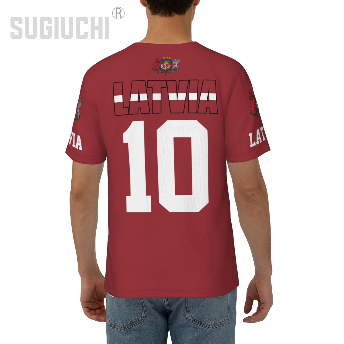 Unisex Nation T-shirt Latvia F - đánh giá và giá Sports Equipment Jersey