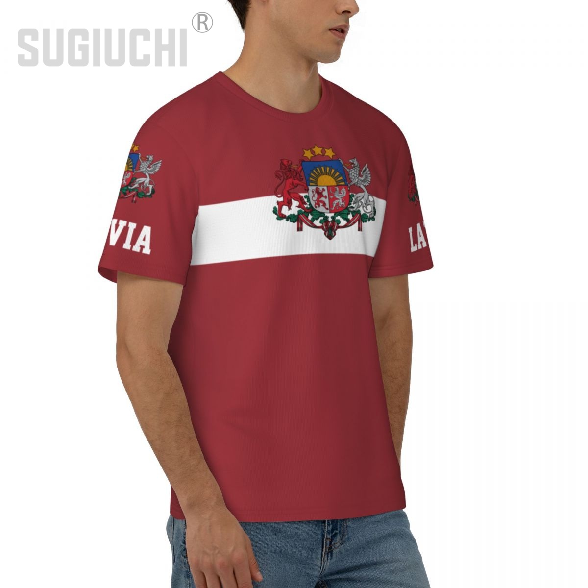 Unisex Nation T-shirt Latvia F - đánh giá và giá Sports Equipment Jersey